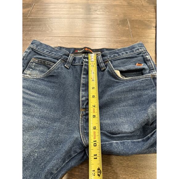 Wrangler FR Mens Blue Workwear Flame Resistant Slim Fit Jeans Size 36 30x34 - Picture 9 of 10